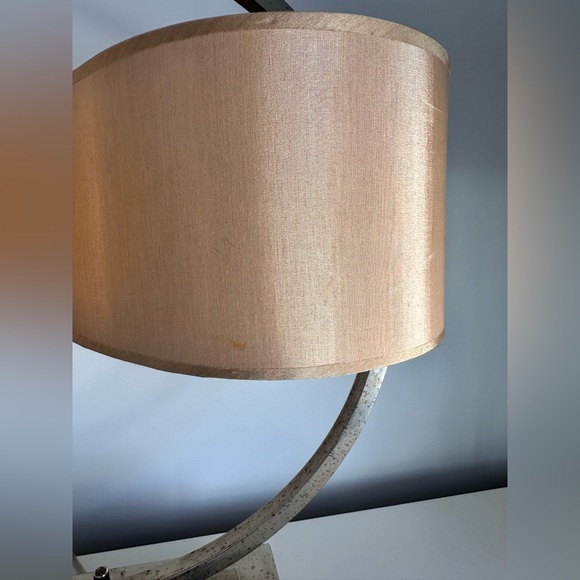 Rare Vintage Modernist Brass Double Shade Circular Table Lamp Sonneman Style MCM - Picture 3 of 11